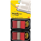 Zakadki indeksujce POST-IT® (680-R2EU), PP, 25x43mm, 2x50 kart., czerwone