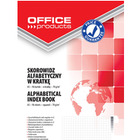 Skorowidz OFFICE PRODUCTS, A5, w kratk, alfabetyczny, twarda okadka, 96 kart., 70gsm