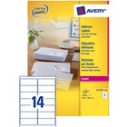 Biae etykiety adresowe do kopert DL Avery Zweckform, 99 / 1 x 38 / 1