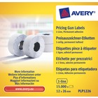 Etykiety do metkownicy jednowierszowej, biae, 12 x 26mm., 1500szt./rolka, Trwae