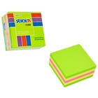 Notes kostka 51mmX51mm, STICK´N, zielony - mix neon i pastel