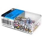 Spinacz E&D PLASTIC zebra 28mm 30szt