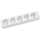 Przeduacz OFFICE PRODUCT, 5 gniazd, 1,5m, z uziemieniem, biay