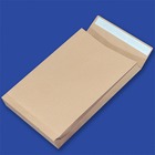 Koperty z rozszerzanymi bokami i spodem RDB, samoklejcym paskiem HK - brzowe, E4 / 280x400x40 mm / 25 szt