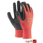 Rękawice powlekane czerwono-czarne Rozmiar 9 OGRIFOX OX-LATEKS CB 9