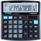 Kalkulator biurowy DONAU TECH, 12-cyfr. wywietlacz, wym. 136x134x28 mm, czarny