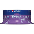 Pyta DVD+R VERBATIM AZO, 4,7GB, prdko 16x, cake, 25szt., srebrny mat