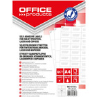 Etykiety OFFICE PRODUCTS, 105x37mm, biae, 100 ark