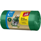 Worki na mieci JAN NIEZBDNY, zielony dom, easy pack, 35l, 22szt., zielone