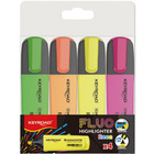 Zakrelacz KEYROAD Fluo Neon, 1-5 mm, 4 szt., etui, mix kolorów