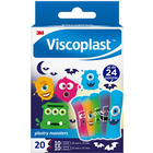 Plastry dziecięce VISCOPLAST Monsters, 2 rozmiary, 20 szt., pudełko